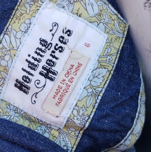 🕷🕷🪳🪲🌹Anthropologie Seamed Denim Dress WITH A BONUS BELT a value of $70 - Picture 9 of 10